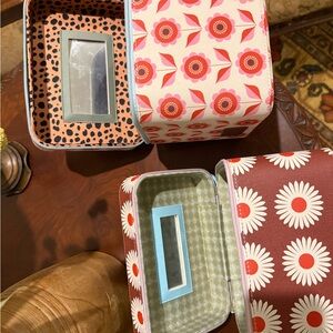 Floral and Patterned Cosmetic Bags